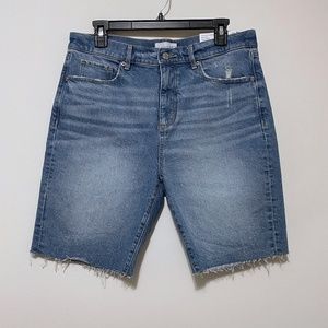LOFT The Skinny Bermuda Short Denim High Rise Womens 29 / 8